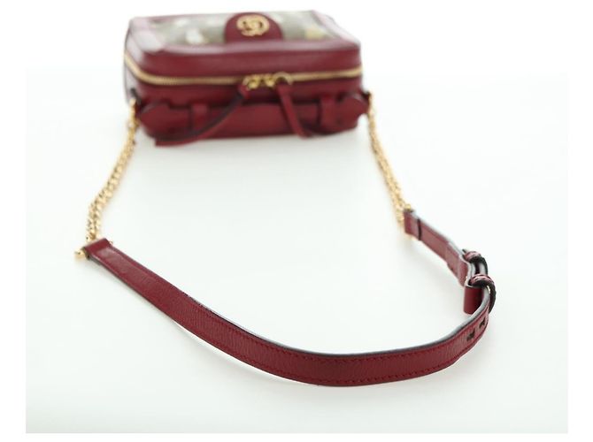 Borsa di collaborazione GUCCI Micro GG Supreme Doraemon in PVC beige 655596 Auth YKZ1361M D'oro - vista 7