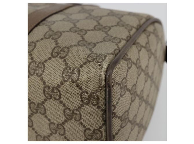 Borsa Sherry Line GG Supreme Web di GUCCI in PVC beige e oro 39 02 007 Auth BA12075 D'oro - vista 15