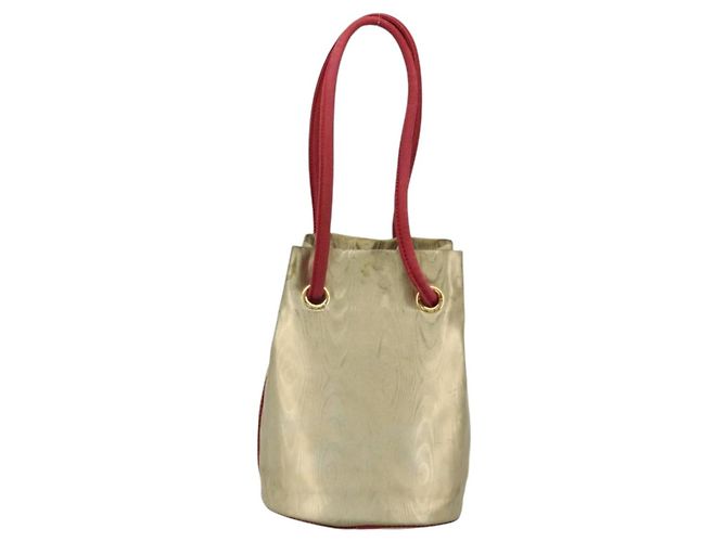 Borsa a Spalla LOEWE PVC Tela Oro Auth YKZ1213A D'oro - vista 2