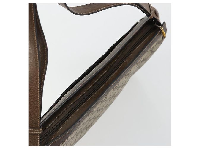 Gucci Bolso GG Supreme Web Sherry Line PVC Beige Oro 14 02 013 Auth 176608 Dorado - vista 6