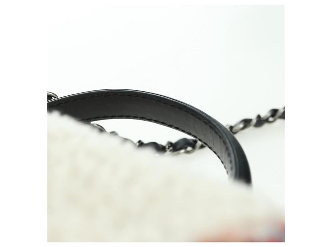 CHANEL Handtasche 25 Kette Tweed Mehrfarbig Silber CC Auth YKZ1266SAM - Ansicht 14