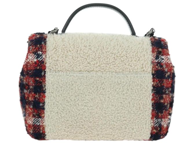 CHANEL Handtasche 25 Kette Tweed Mehrfarbig Silber CC Auth YKZ1266SAM - Ansicht 2