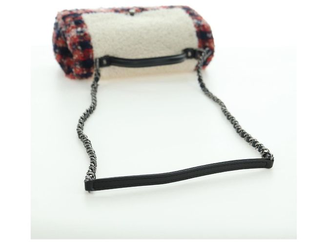 CHANEL Handtasche 25 Kette Tweed Mehrfarbig Silber CC Auth YKZ1266SAM - Ansicht 8