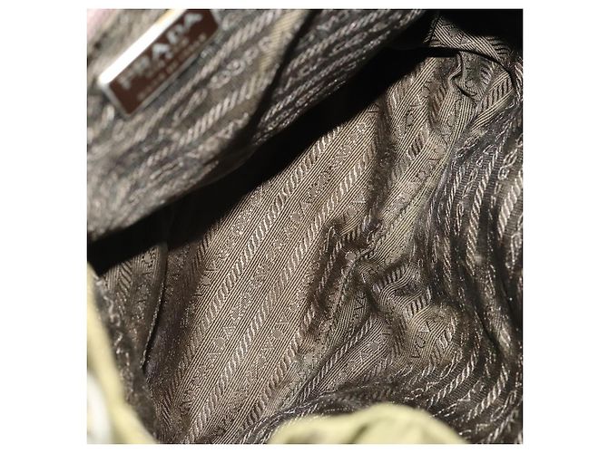 PRADA Rucksack aus Nylon grün silber authentisch bs34433 - Ansicht 11