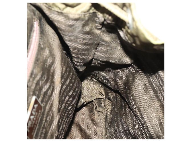 PRADA Rucksack aus Nylon grün silber authentisch bs34433 - Ansicht 23