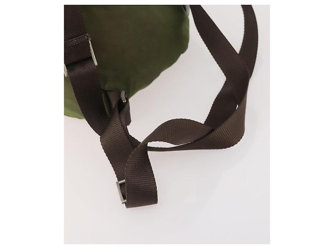 PRADA Rucksack aus Nylon grün silber authentisch bs34433 - Ansicht 8