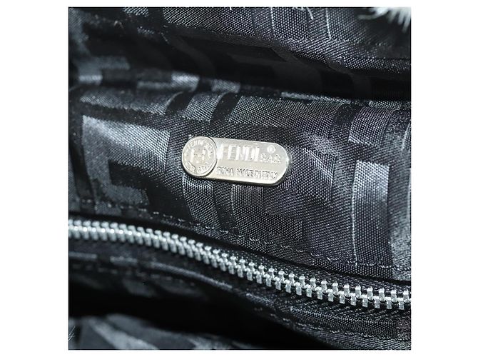 FENDI Backpack Fur Beige Silver Auth YKZ827A Silvery - view 25