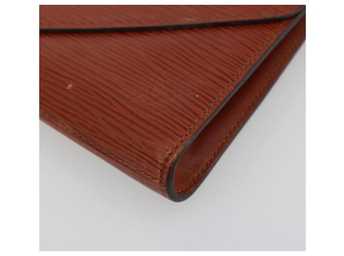 LOUIS VUITTON Clutch Art Déco Epi Marrone M52633 LV Auth BA12156 - vista 7