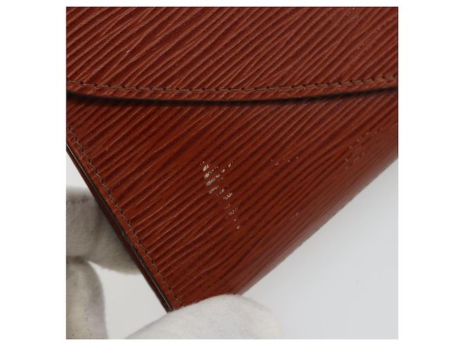 LOUIS VUITTON Clutch Art Déco Epi Marrone M52633 LV Auth BA12156 - vista 8
