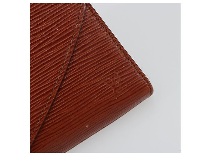 LOUIS VUITTON Clutch Art Déco Epi Marrone M52633 LV Auth BA12156 - vista 9