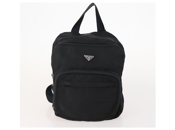 Zaino PRADA Nylon 5 Set Verde Nero Auth 174970 - vista 22