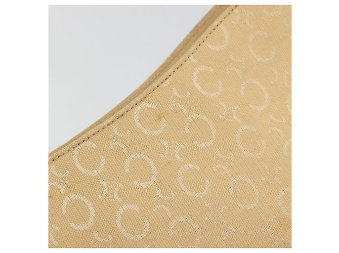 Céline Borsa a Spalla in Tela Macadam C di CELINE Beige Oro Auth ka3948 D'oro - vista 10
