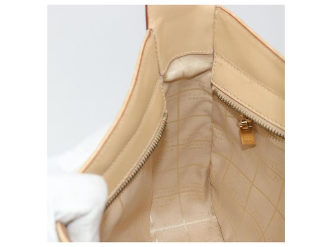 Céline Borsa a Spalla in Tela Macadam C di CELINE Beige Oro Auth ka3948 D'oro - vista 20