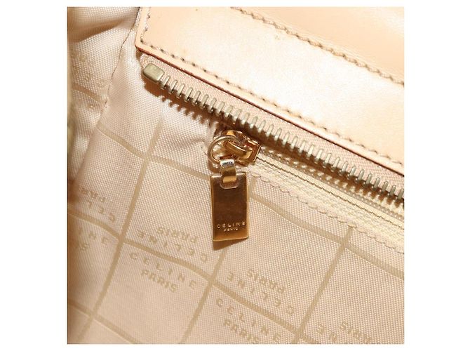 Céline Borsa a Spalla in Tela Macadam C di CELINE Beige Oro Auth ka3948 D'oro - vista 21