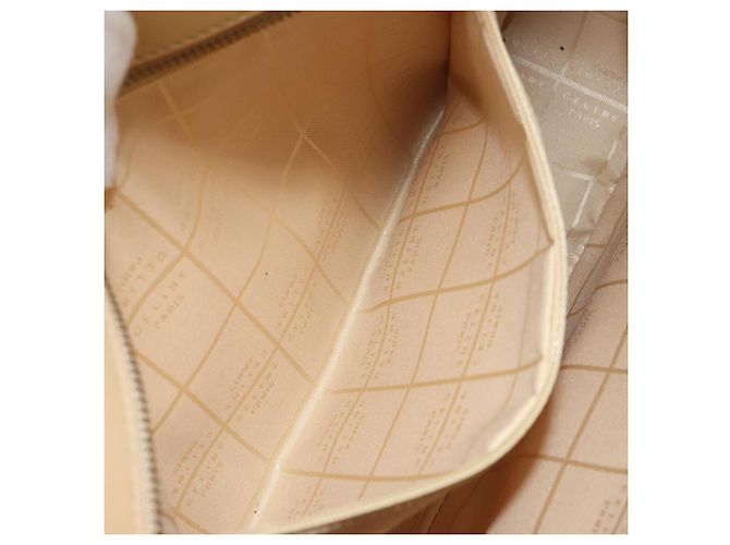 Céline Borsa a Spalla in Tela Macadam C di CELINE Beige Oro Auth ka3948 D'oro - vista 22