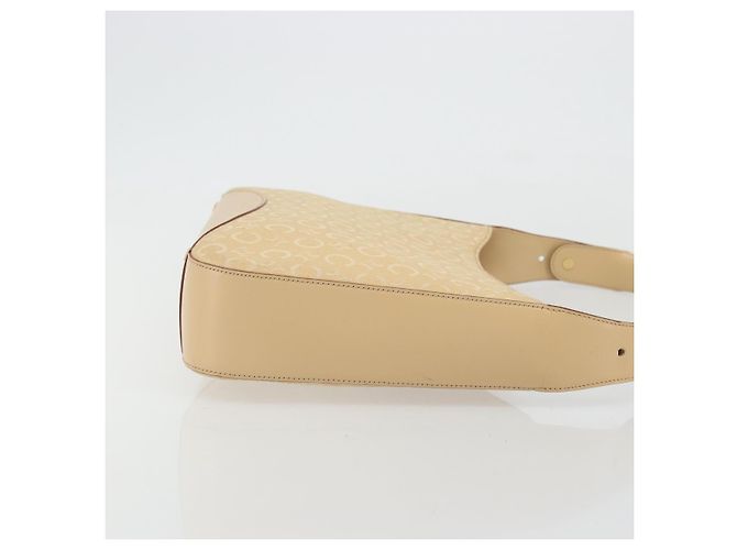 Céline Borsa a Spalla in Tela Macadam C di CELINE Beige Oro Auth ka3948 D'oro - vista 3