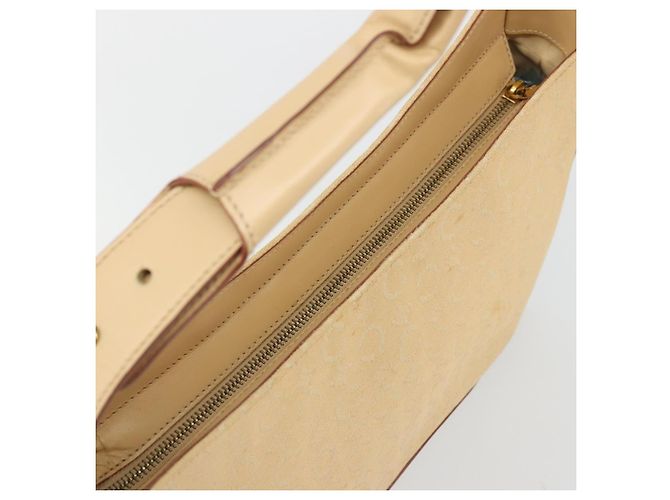 Céline Borsa a Spalla in Tela Macadam C di CELINE Beige Oro Auth ka3948 D'oro - vista 6