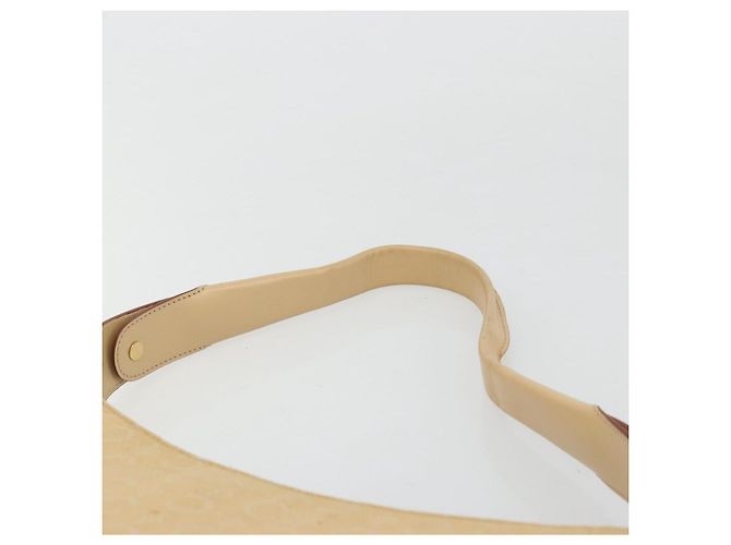 Céline Borsa a Spalla in Tela Macadam C di CELINE Beige Oro Auth ka3948 D'oro - vista 8