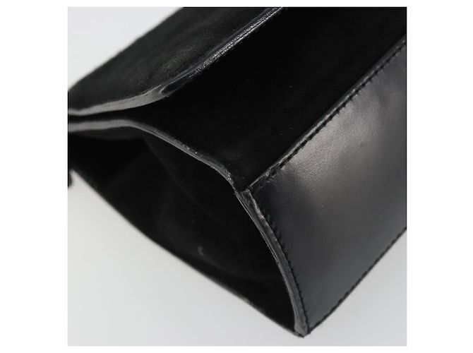 Bolsa de Mão GUCCI Camurça Preta Dourada 001 2058 1928 0 Auth yk20276 Preto Dourado - vista 15