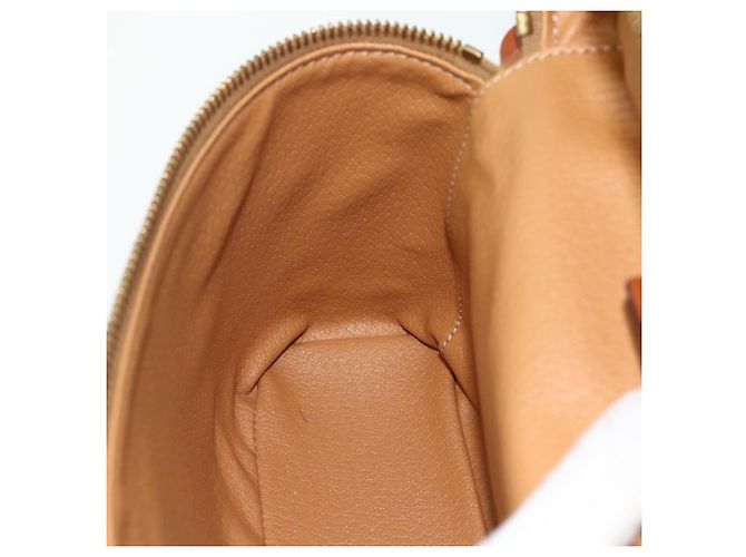 Céline Borsa a mano Vanity in tela Macadam CELINE PVC marrone oro Auth ka3955 D'oro - vista 21
