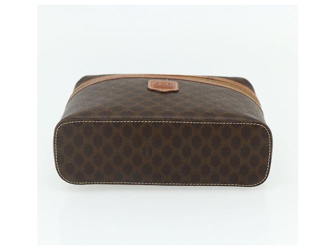 Céline Borsa a mano Vanity in tela Macadam CELINE PVC marrone oro Auth ka3955 D'oro - vista 5