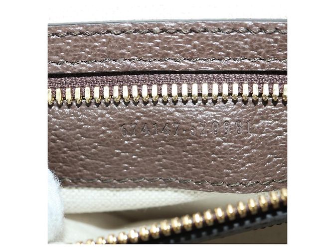 Gucci Zaino interbloccato GG Supreme in PVC beige e oro 674147 Auth YKZ1279M D'oro - view 11