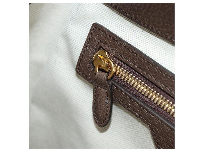 Gucci Zaino interbloccato GG Supreme in PVC beige e oro 674147 Auth YKZ1279M D'oro - view 27
