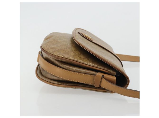 Céline Borsa a Spalla in Tela Macadam CELINE PVC Beige Oro Auth 175973 D'oro - vista 3
