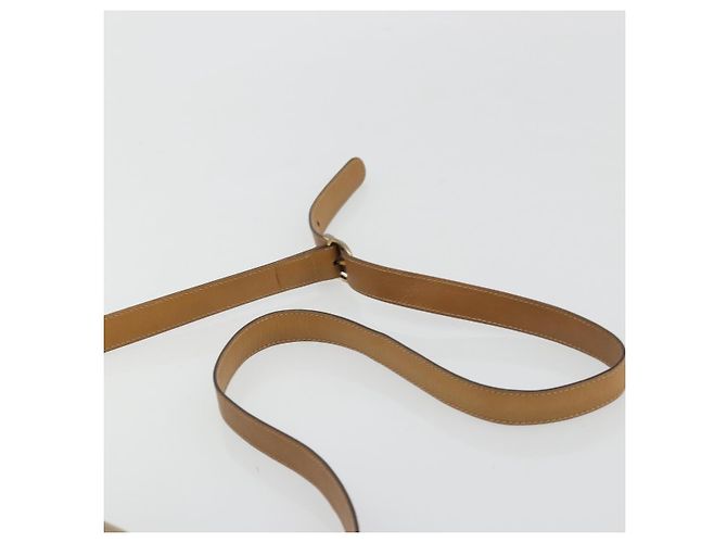 Céline Borsa a Spalla in Tela Macadam CELINE PVC Beige Oro Auth 175973 D'oro - vista 8