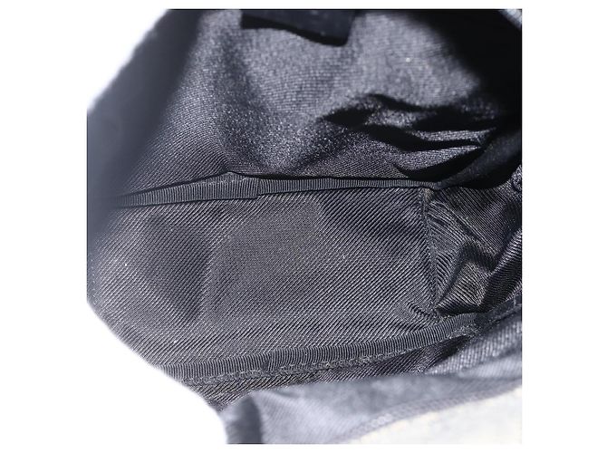 Borsa a Spalla GG Canvas Gucci Nera Argento 03136 Auth 175385 Nero - vista 11