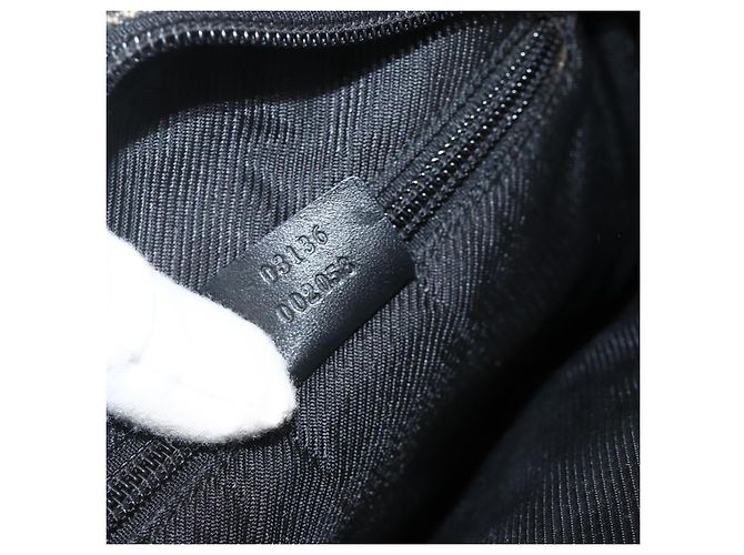 Borsa a Spalla GG Canvas Gucci Nera Argento 03136 Auth 175385 Nero - vista 12