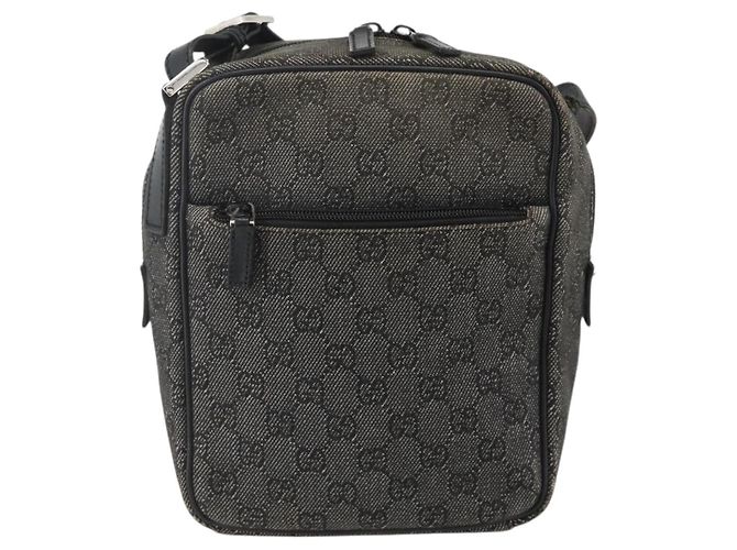 Borsa a Spalla GG Canvas Gucci Nera Argento 03136 Auth 175385 Nero - vista 13