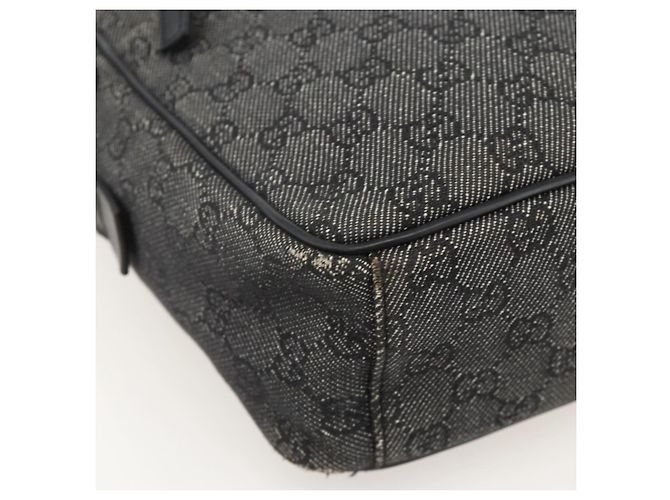 Borsa a Spalla GG Canvas Gucci Nera Argento 03136 Auth 175385 Nero - vista 15