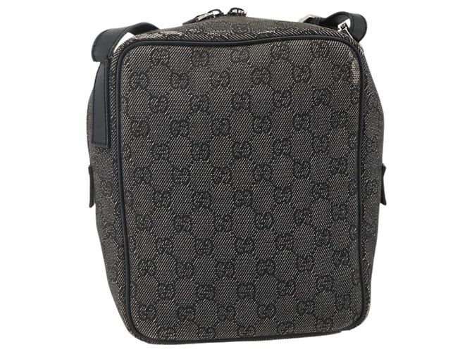 Borsa a Spalla GG Canvas Gucci Nera Argento 03136 Auth 175385 Nero - vista 2