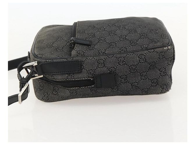 Borsa a Spalla GG Canvas Gucci Nera Argento 03136 Auth 175385 Nero - vista 3