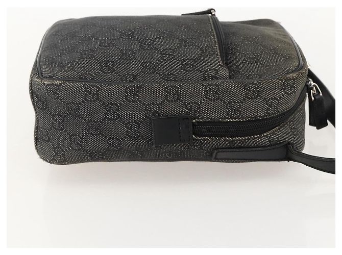 Borsa a Spalla GG Canvas Gucci Nera Argento 03136 Auth 175385 Nero - vista 4