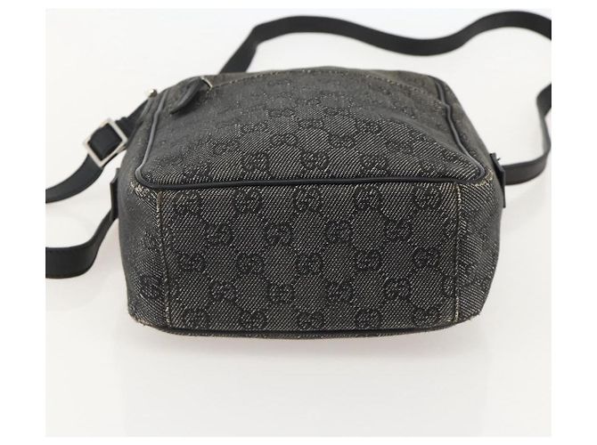 Borsa a Spalla GG Canvas Gucci Nera Argento 03136 Auth 175385 Nero - vista 5