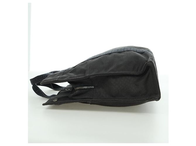 Hermès HERMES Handtasche Her Line MM Canvas Grau Silber Auth 121338 Braun - Ansicht 3