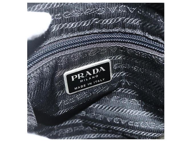 Bolsa de ombro esportiva PRADA em nylon caqui prata autêntica ti3845 - vista 18