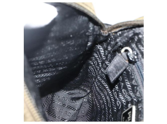 Bolsa de ombro esportiva PRADA em nylon caqui prata autêntica ti3845 - vista 20