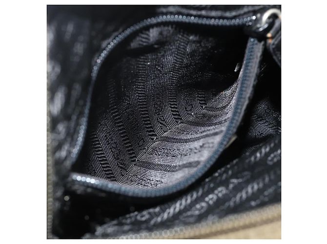 Bolsa de ombro esportiva PRADA em nylon caqui prata autêntica ti3845 - vista 22