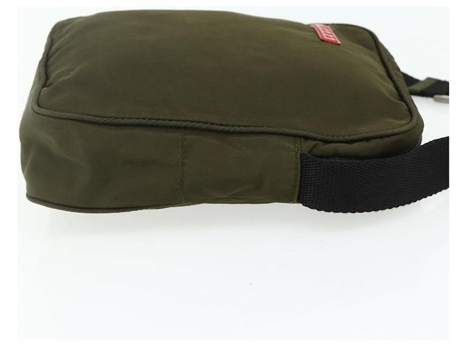 Bolsa de ombro esportiva PRADA em nylon caqui prata autêntica ti3845 - vista 4