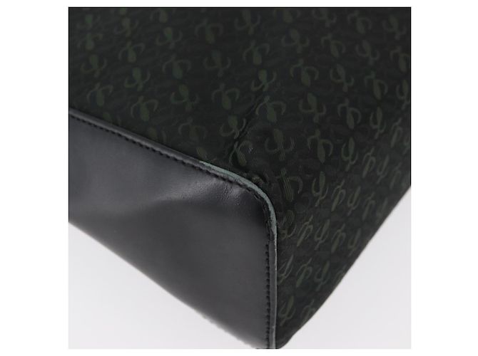 Borsa LOEWE in nylon verde oro Auth 176062A D'oro - vista 15