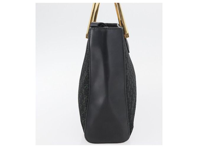 Borsa LOEWE in nylon verde oro Auth 176062A D'oro - vista 4