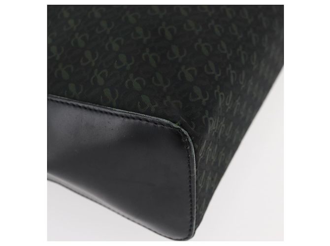Borsa LOEWE in nylon verde oro Auth 176062A D'oro - vista 9