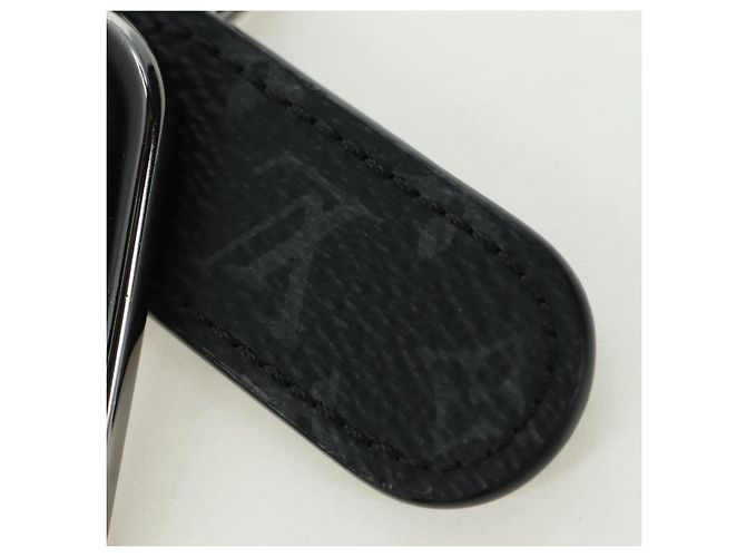 LOUIS VUITTON Monogram Portachiavi Charm Firma LV Nero M00927 Auth YKZ1420M Monogramma - vista 3