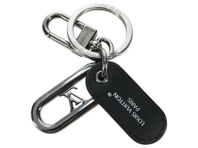 LOUIS VUITTON Monogram Portachiavi Charm Firma LV Nero M00927 Auth YKZ1420M Monogramma - vista 5