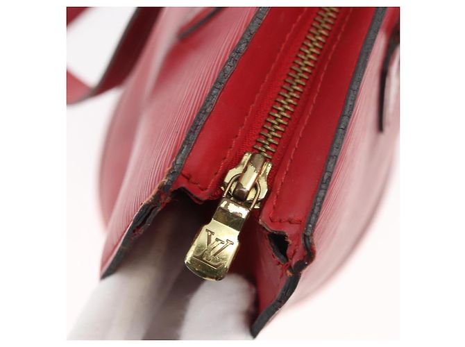 LOUIS VUITTON Bolsa de Hombro Epi Saint Jacques Roja M52277 LV Auth 175555 - vista 10