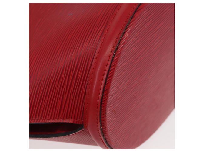 LOUIS VUITTON Bolsa de Hombro Epi Saint Jacques Roja M52277 LV Auth 175555 - vista 14