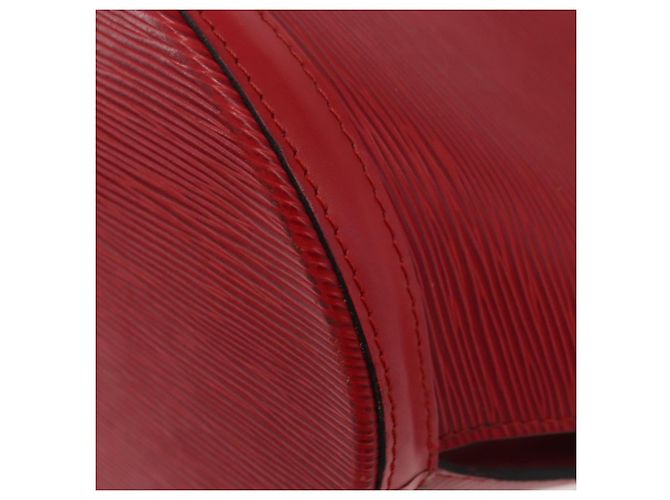 LOUIS VUITTON Bolsa de Hombro Epi Saint Jacques Roja M52277 LV Auth 175555 - vista 15